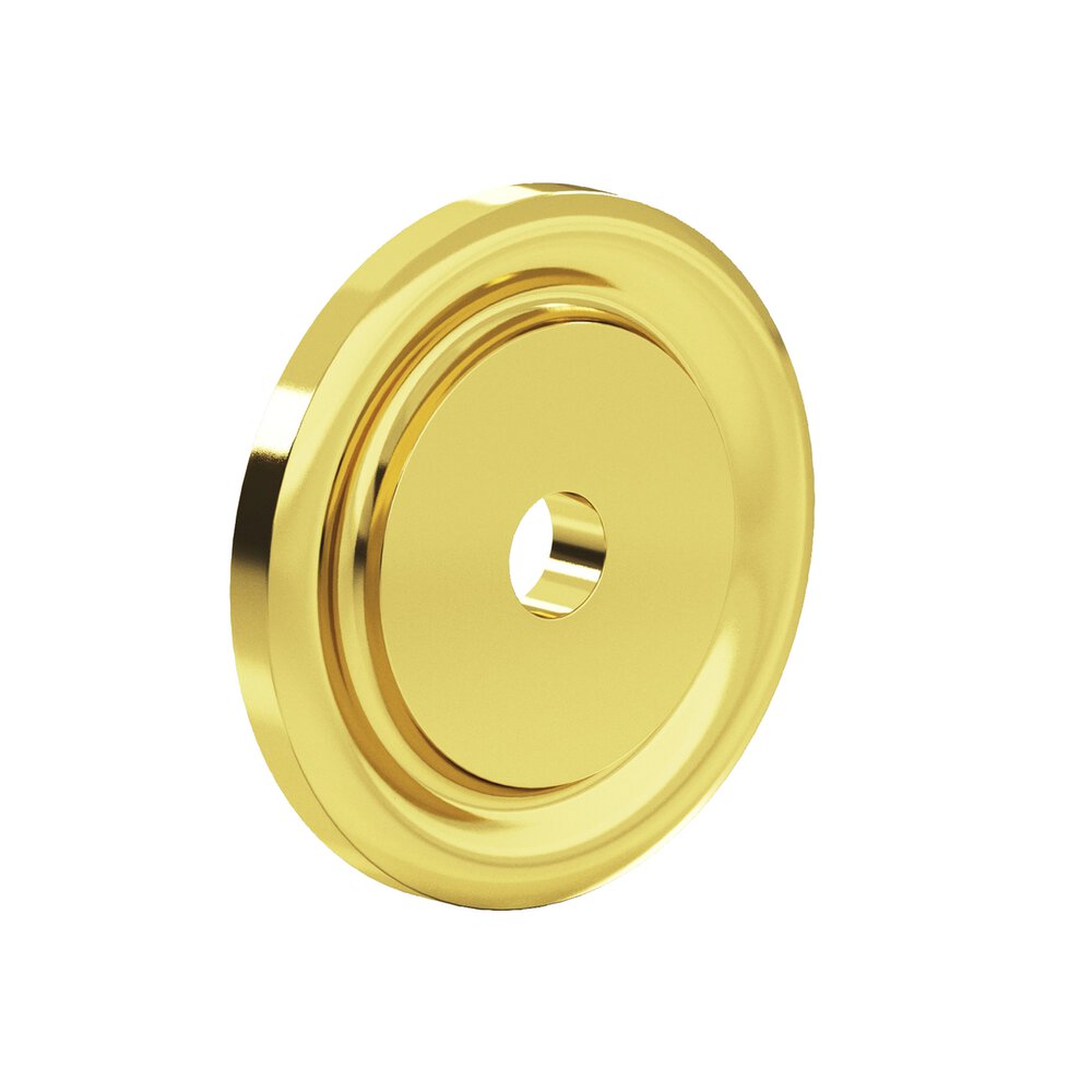 1 1/2" Diameter Backplate in French Gold