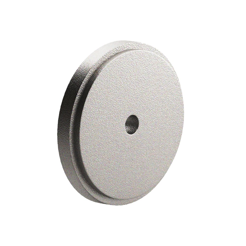 1.5" Diameter Round Stepped Backplate In Frost Nickel™