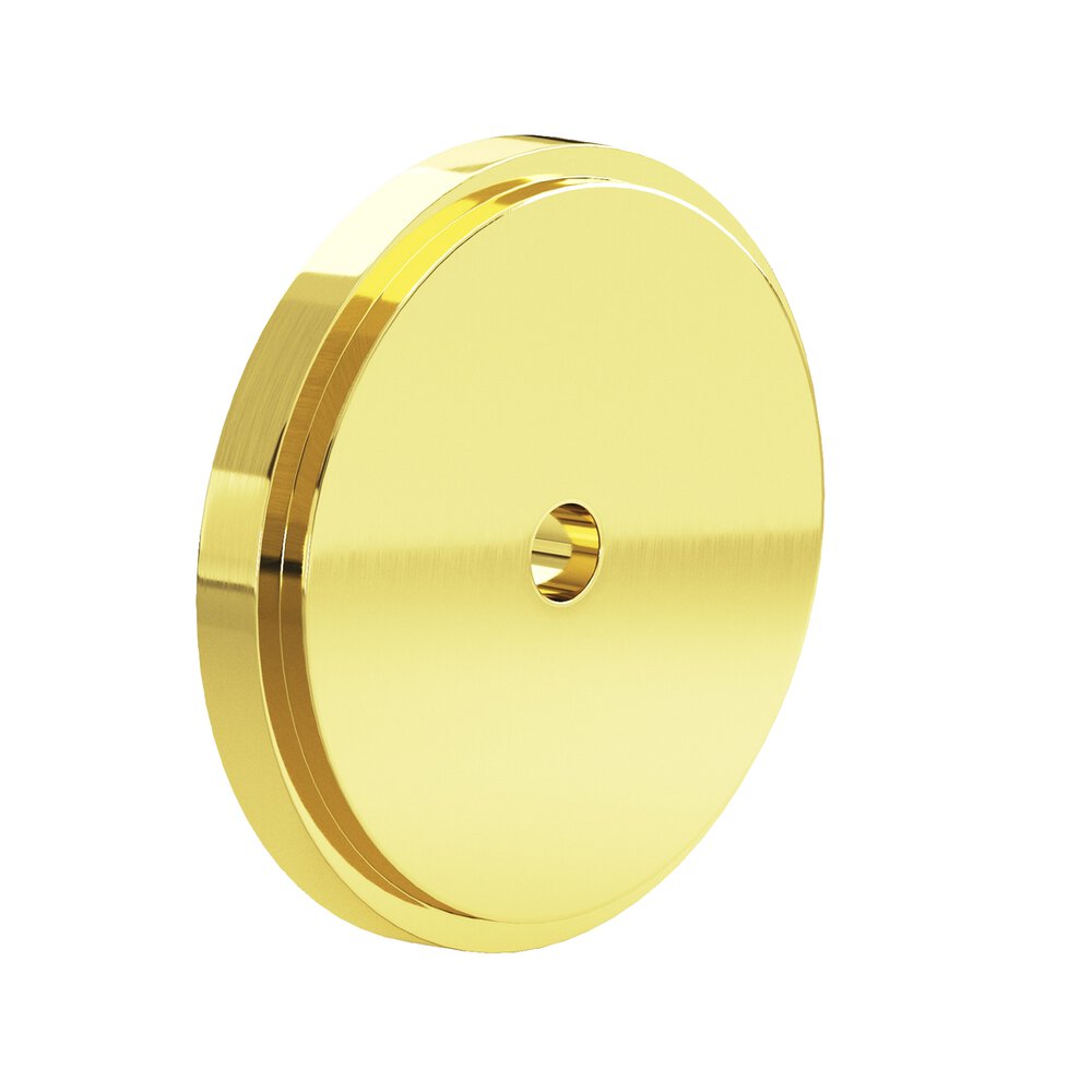 1.75" Diameter Round Stepped Backplate In French Gold