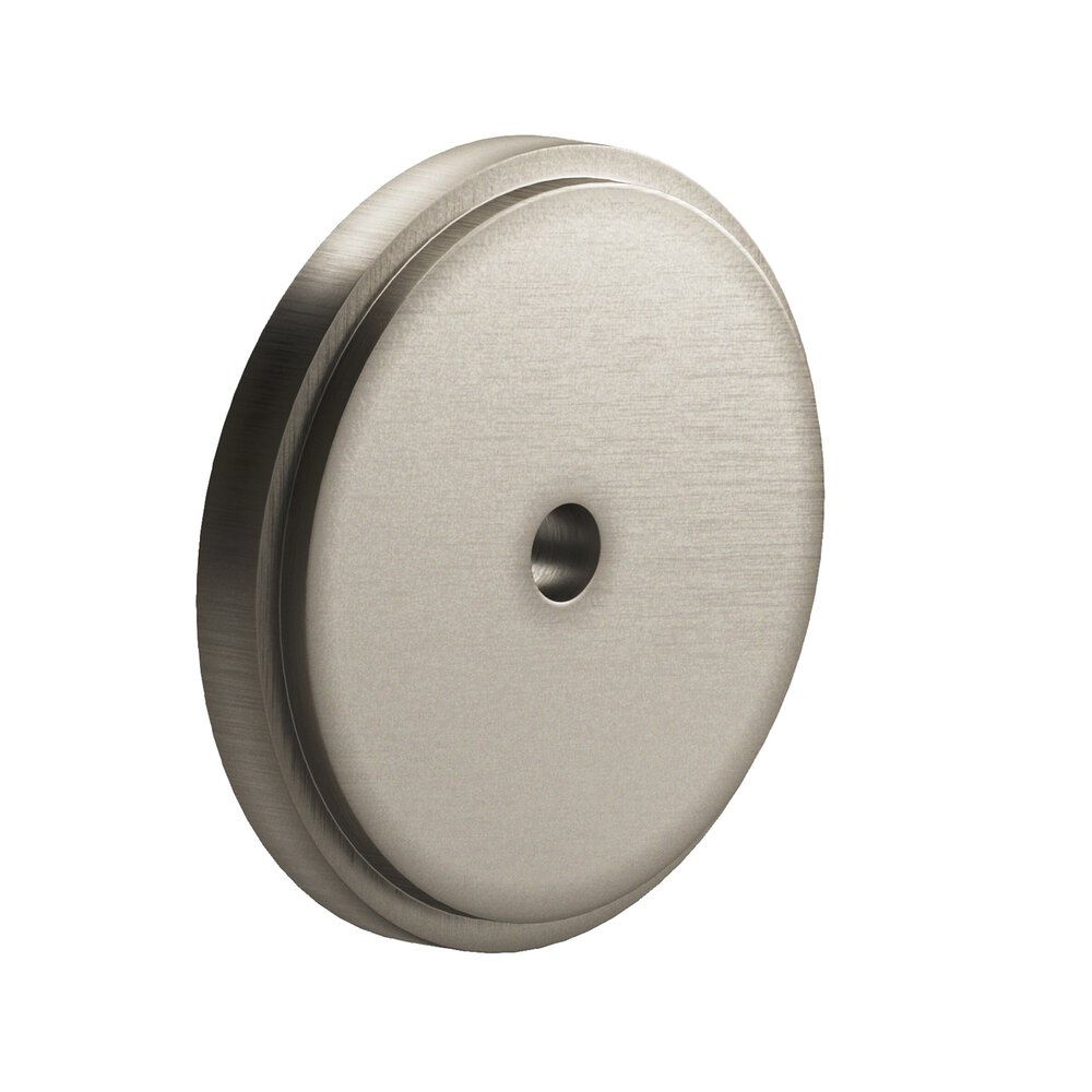 1.75" Diameter Round Stepped Backplate In Matte Pewter