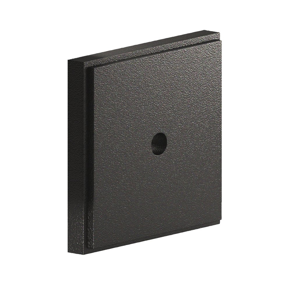 1.75" Square Stepped Backplate In Frost Black™