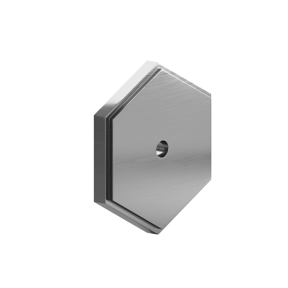 1.25" Hexagonal Stepped Backplate In Graphite