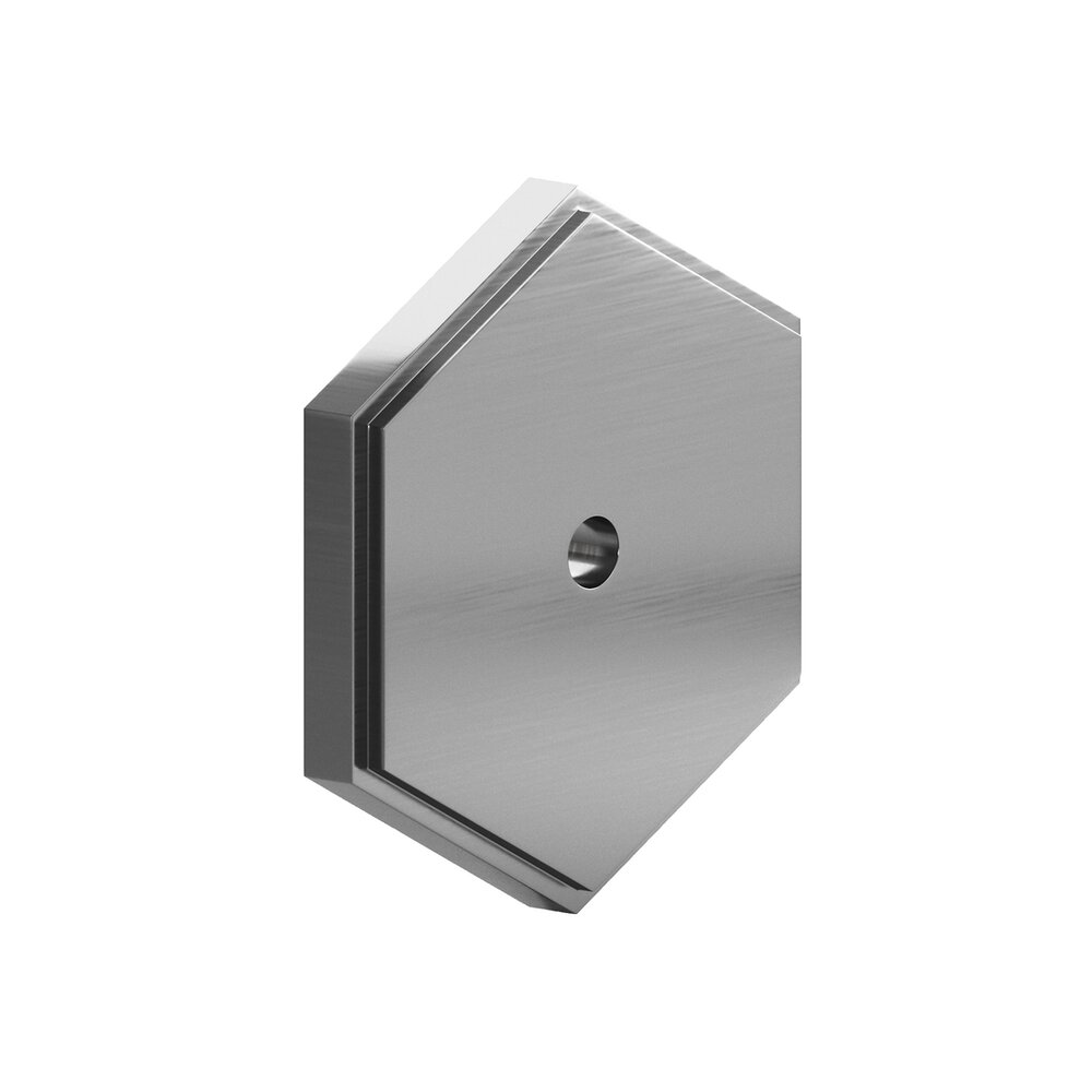 1.5" Hexagonal Stepped Backplate In Graphite