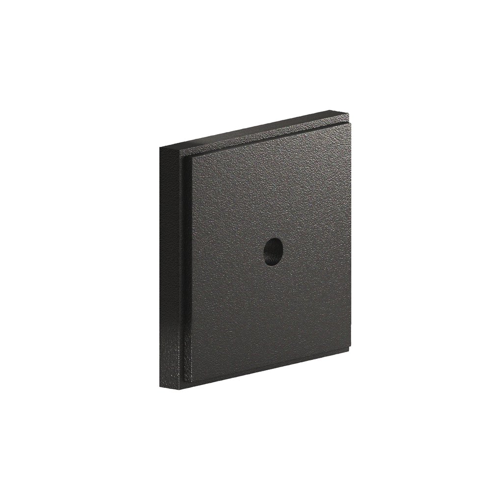 1" Square Stepped Backplate In Frost Black™