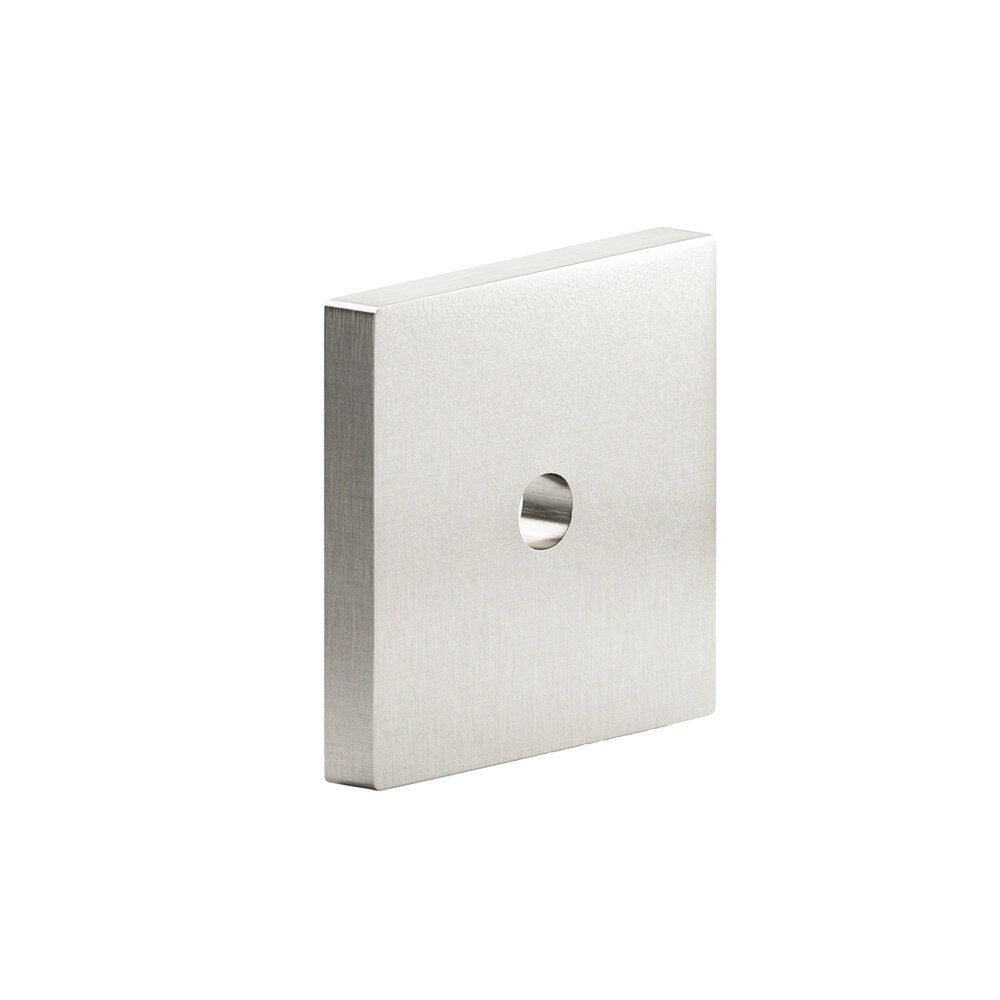 1" Square Backplate In Nickel Stainless
