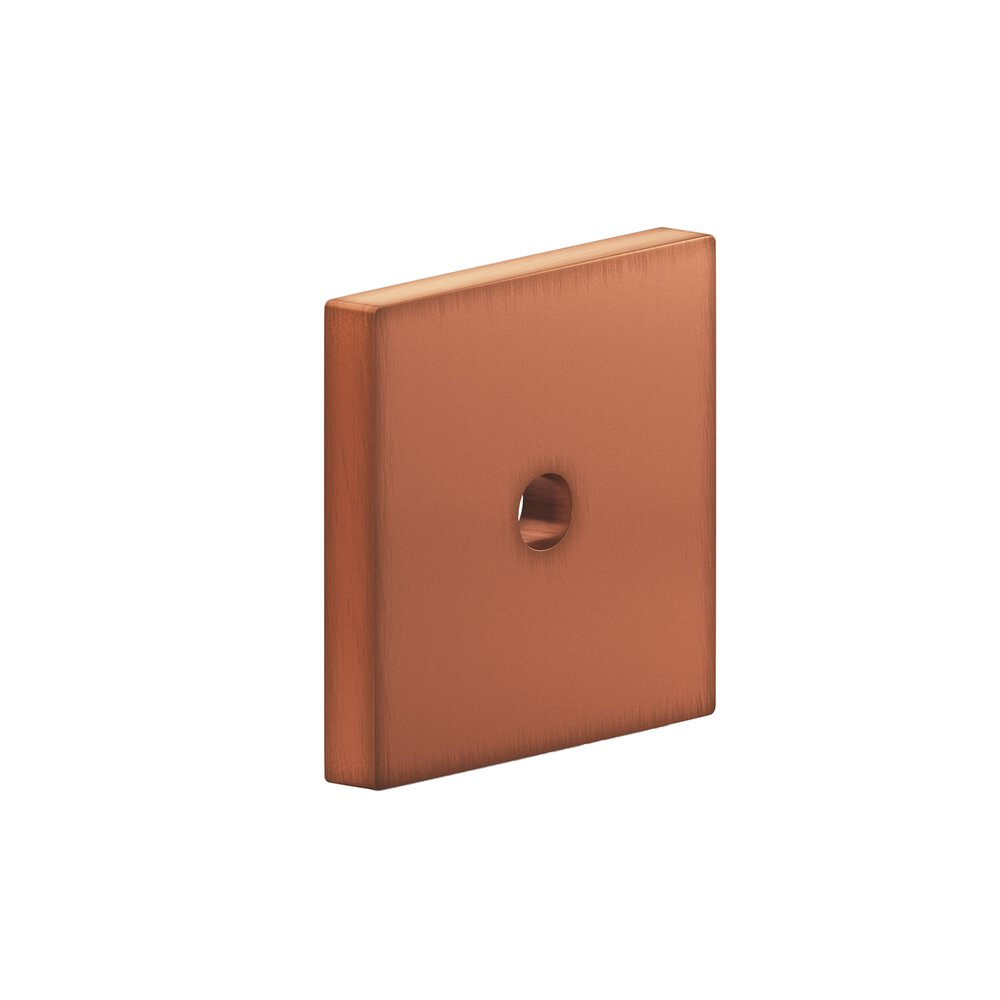 1" Square Backplate In Matte Antique Copper