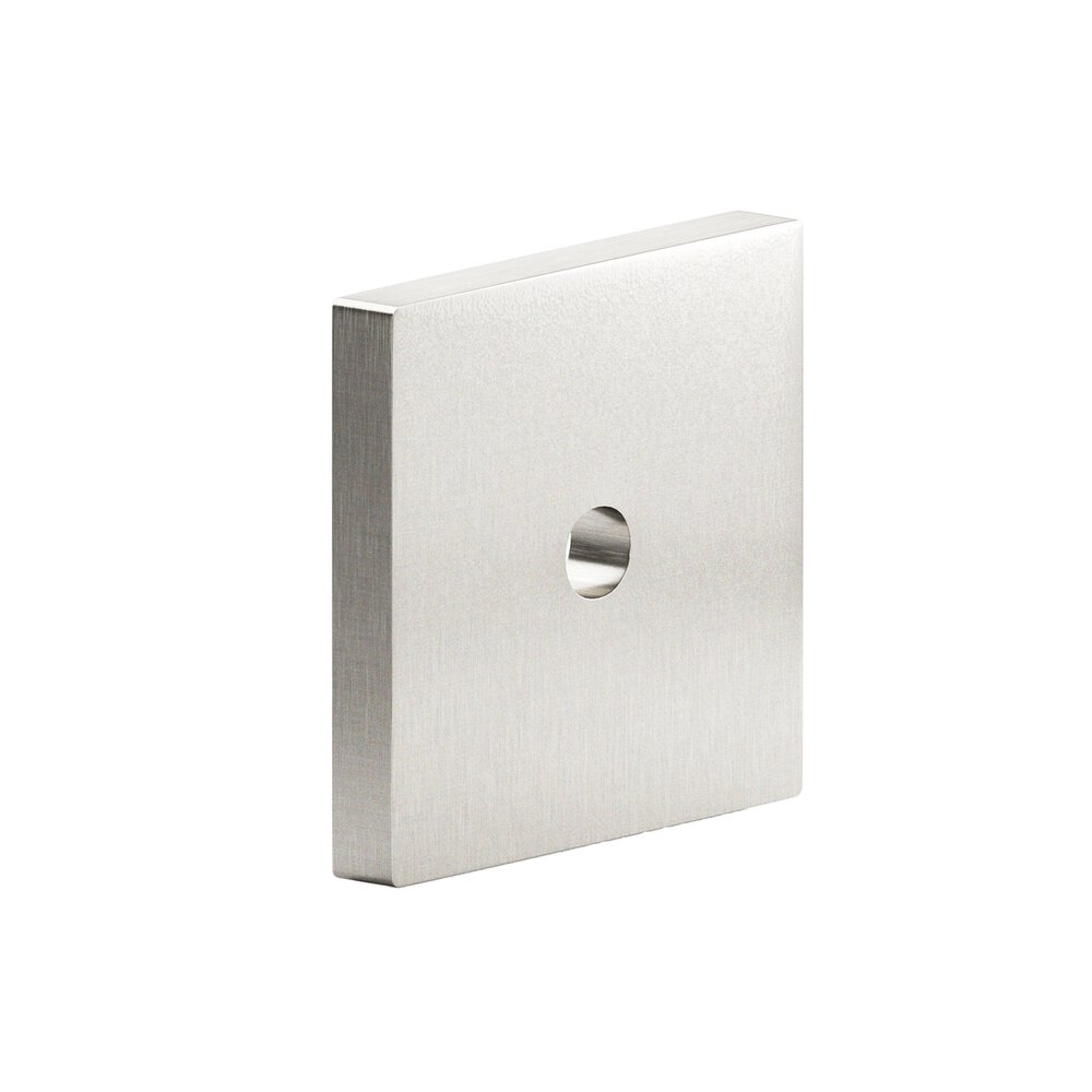 1.25" Square Backplate In Nickel Stainless