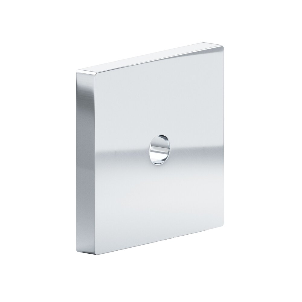 1.5" Square Backplate In Polished Chrome