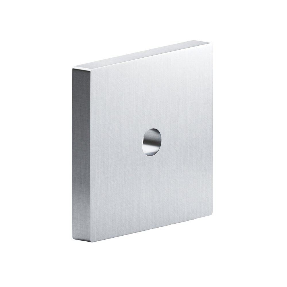1.5" Square Backplate In Satin Chrome