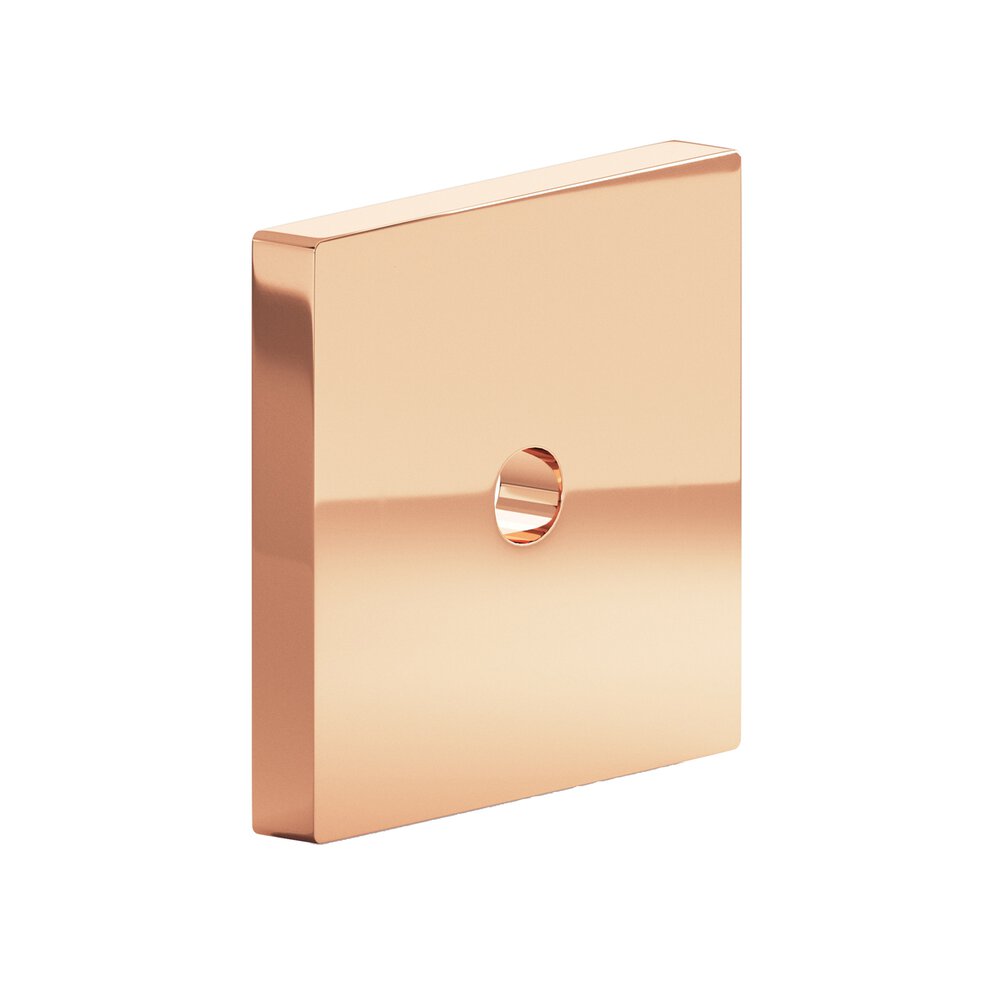 1.5" Square Backplate In Polished Copper