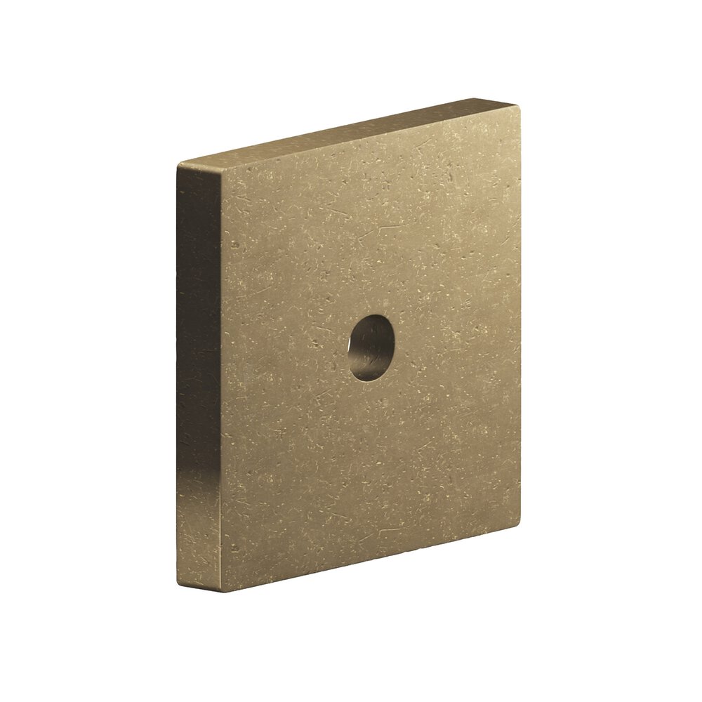 1.5" Square Backplate In Distressed Oil Rubbed Bronze