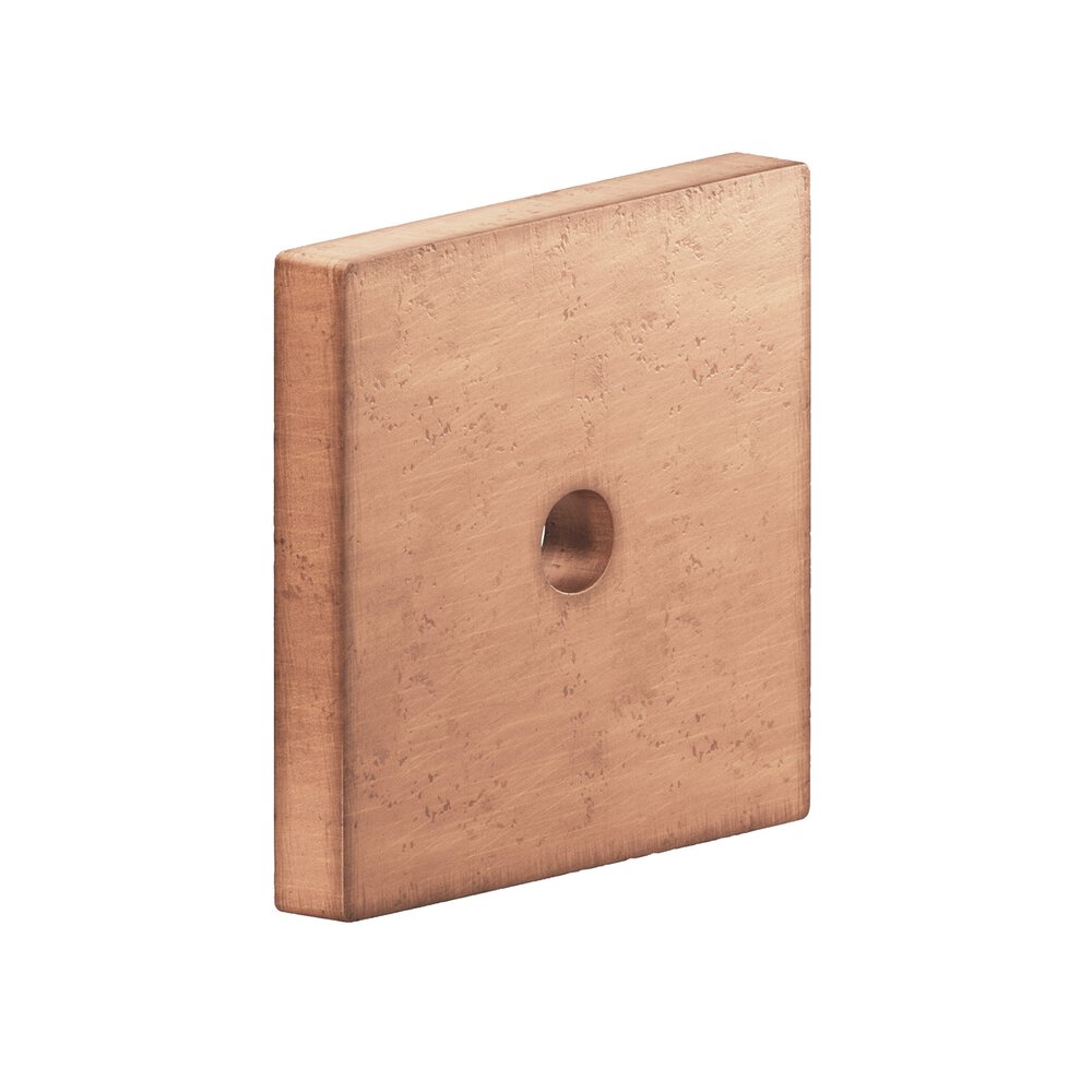 1.5" Square Backplate In Distressed Antique Copper