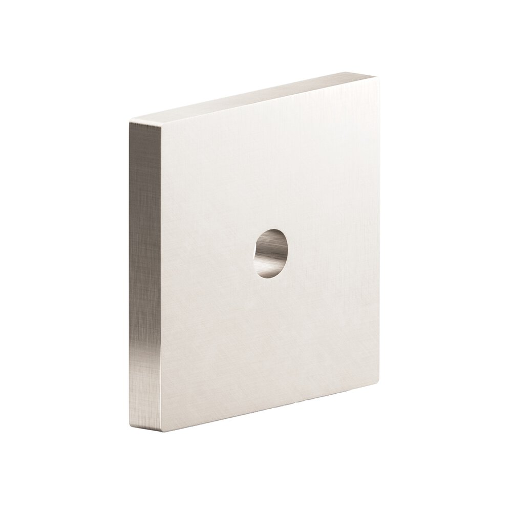 1.5" Square Backplate In Matte Satin Nickel
