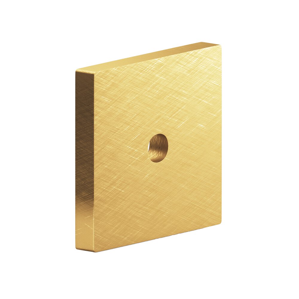 1.5" Square Backplate In Weathered Brass