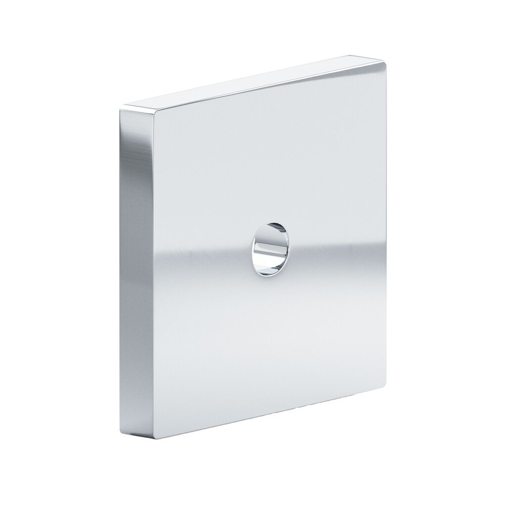 1.75" Square Backplate In Polished Chrome