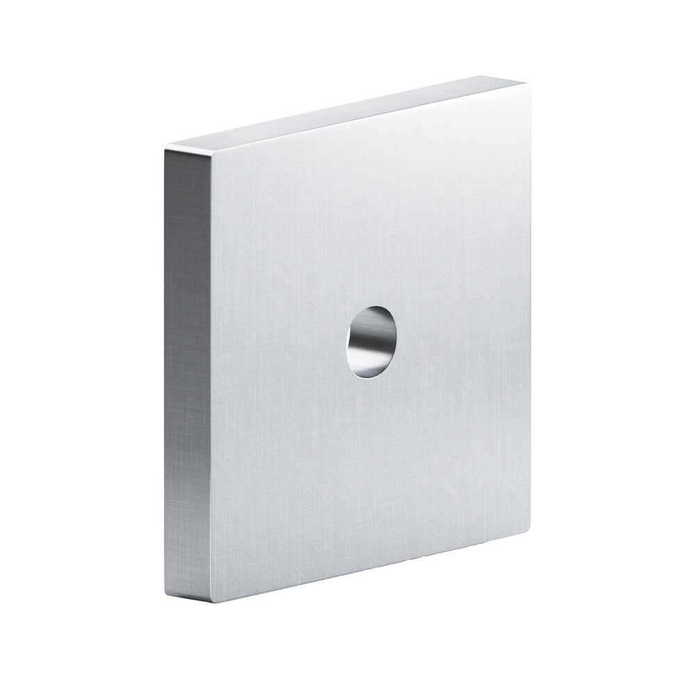 1.75" Square Backplate In Satin Chrome
