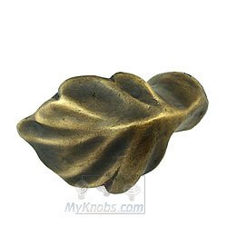 Leaf Finger Pull in Antique Bronze