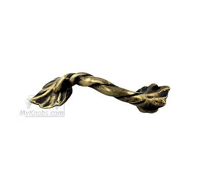3" Centers Leaf and Vine Pull in Antique Bronze