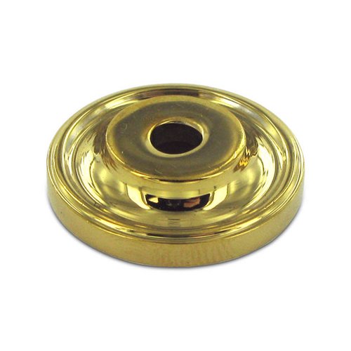 Solid Brass 1" Diameter Knob Backplate in PVD Brass