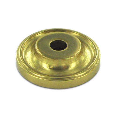 Solid Brass 1" Diameter Knob Backplate in Polished Brass