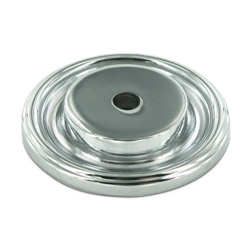 Solid Brass 1 1/2" Diameter Knob Backplate in Polished Chrome