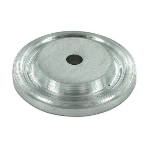 Solid Brass 1 1/2" Diameter Knob Backplate in Brushed Chrome