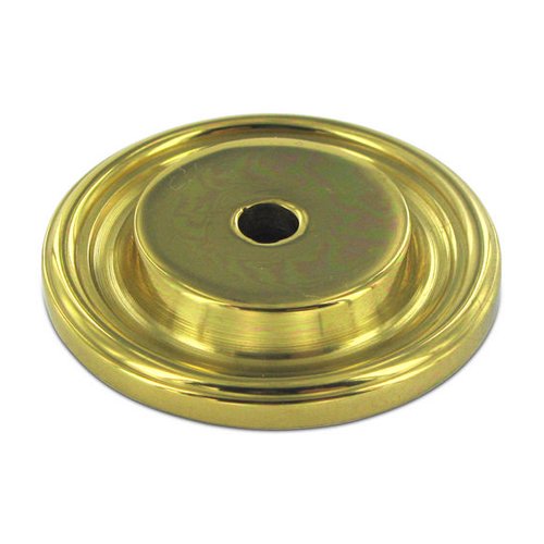 Solid Brass 1 1/2" Diameter Knob Backplate in Polished Brass