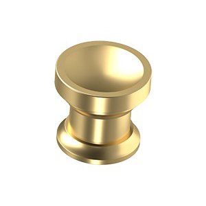Solid Brass 1" Diameter Chalice Knob in PVD Polished Brass