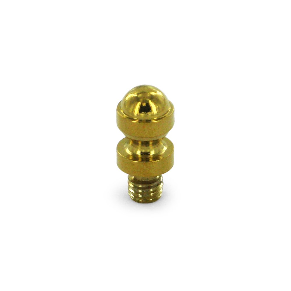 Solid Brass Acorn Tip Cabinet Hinge Finial (Sold Individually) in PVD Brass