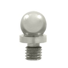 Solid Brass Ball Tip Cabinet Hinge Finial (Sold Individually) in Polished Nickel