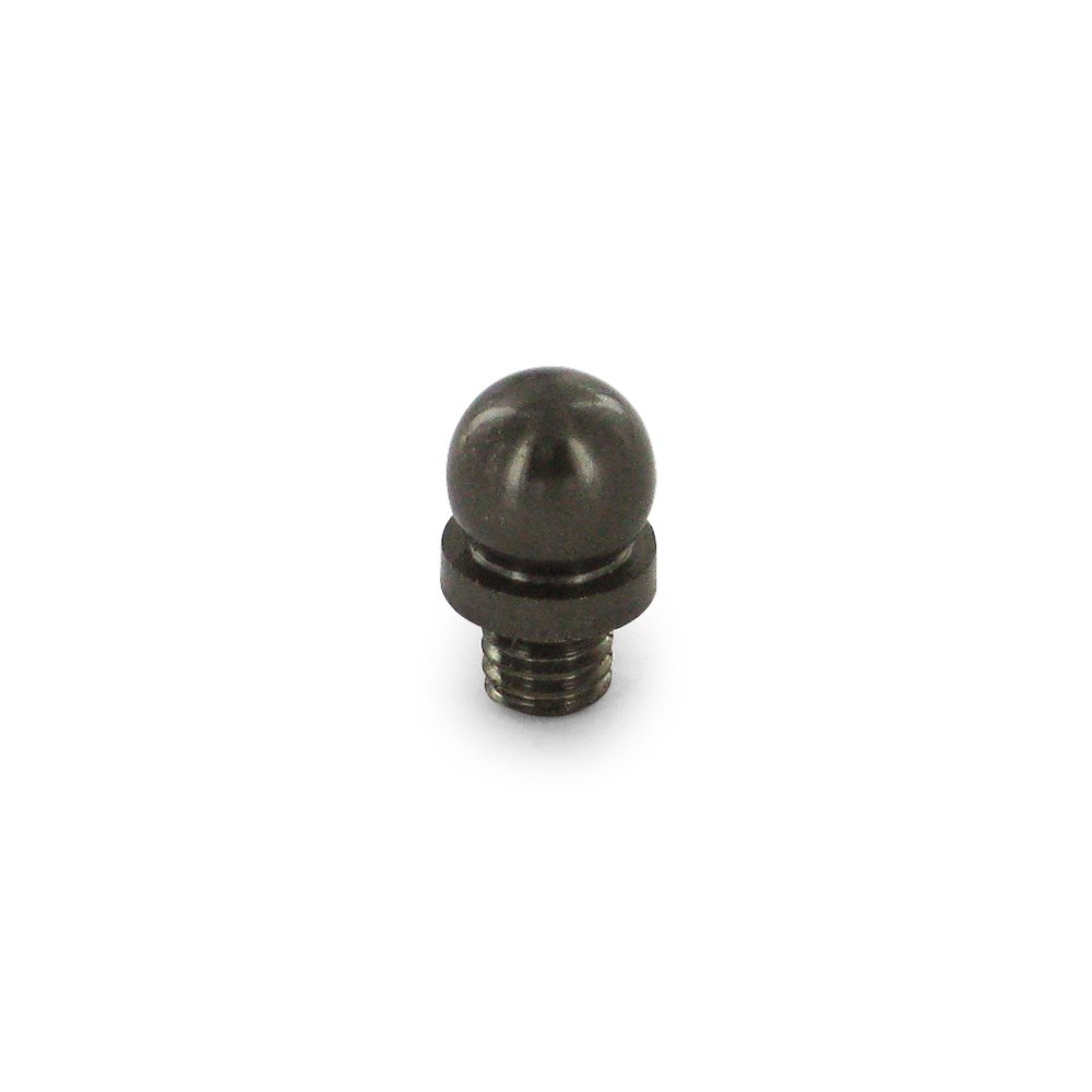 Solid Brass Ball Tip Cabinet Hinge Finial (Sold Individually) in Antique Nickel