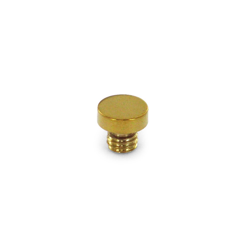 Solid Brass Button Tip Cabinet Hinge Finial (Sold Individually) in PVD Brass