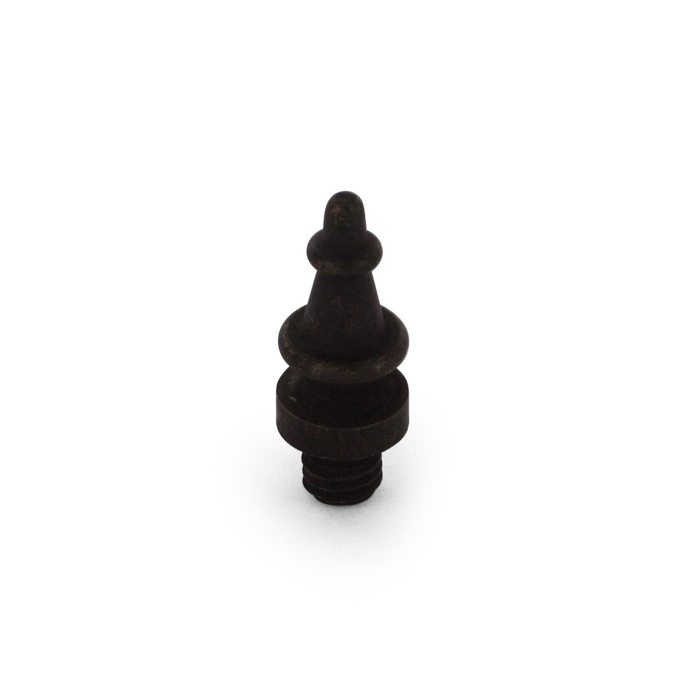 Solid Brass Steeple Tip Cabinet Hinge Finial (Sold Individually) in Oil Rubbed Bronze