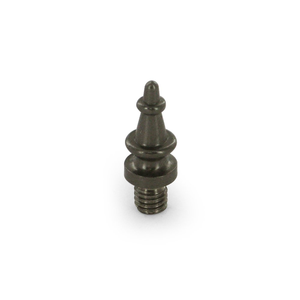 Solid Brass Steeple Tip Cabinet Hinge Finial (Sold Individually) in Antique Nickel