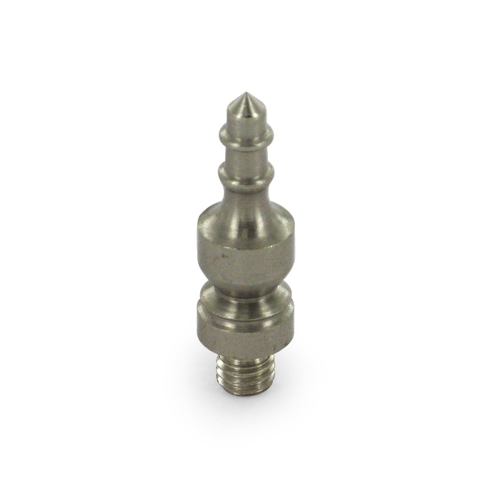 Solid Brass Urn Tip Cabinet Hinge Finial (Sold Individually) in Brushed Nickel