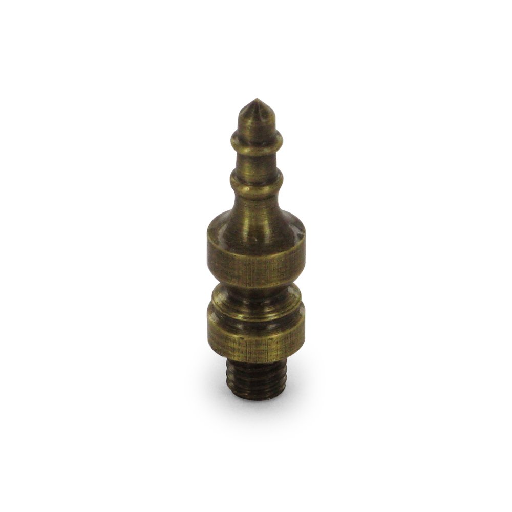 Solid Brass Urn Tip Cabinet Hinge Finial (Sold Individually) in Antique Brass