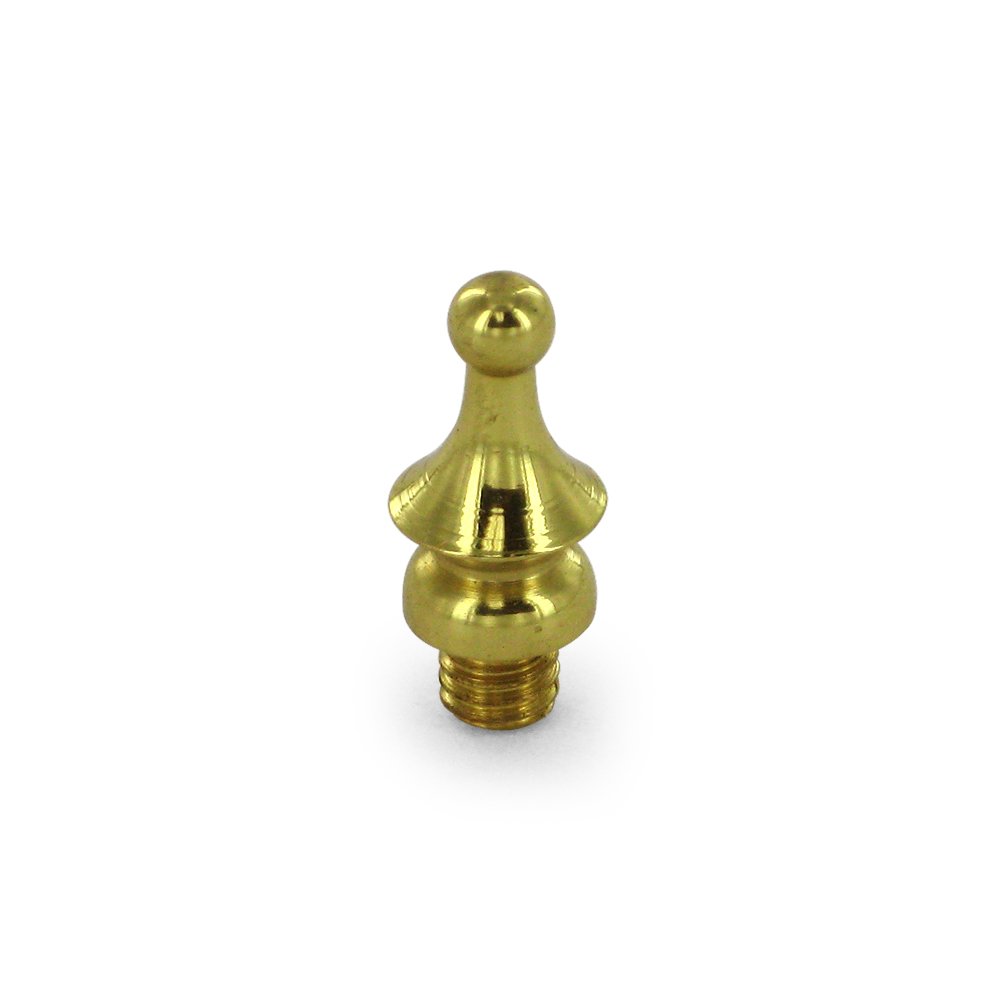 Solid Brass Windsor Tip Cabinet Hinge Finial (Sold Individually) in Polished Brass