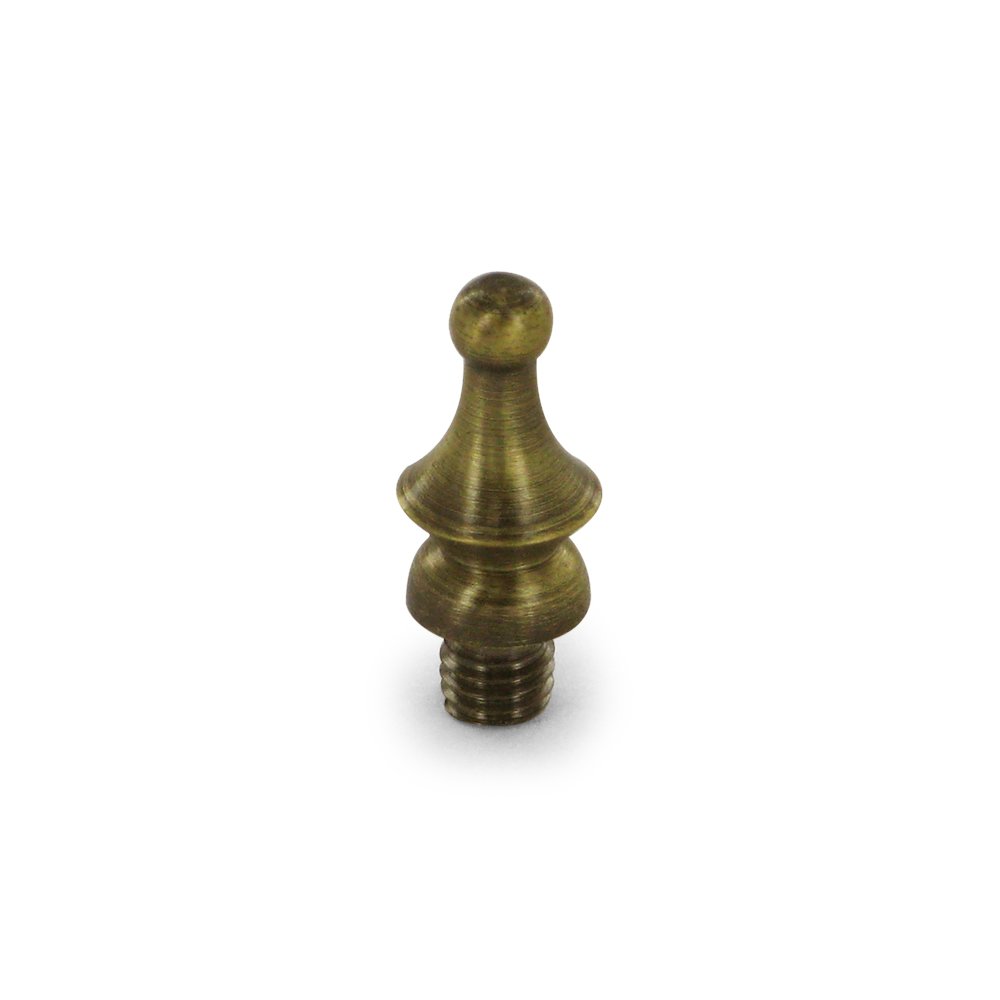 Solid Brass Windsor Tip Cabinet Hinge Finial (Sold Individually) in Antique Brass