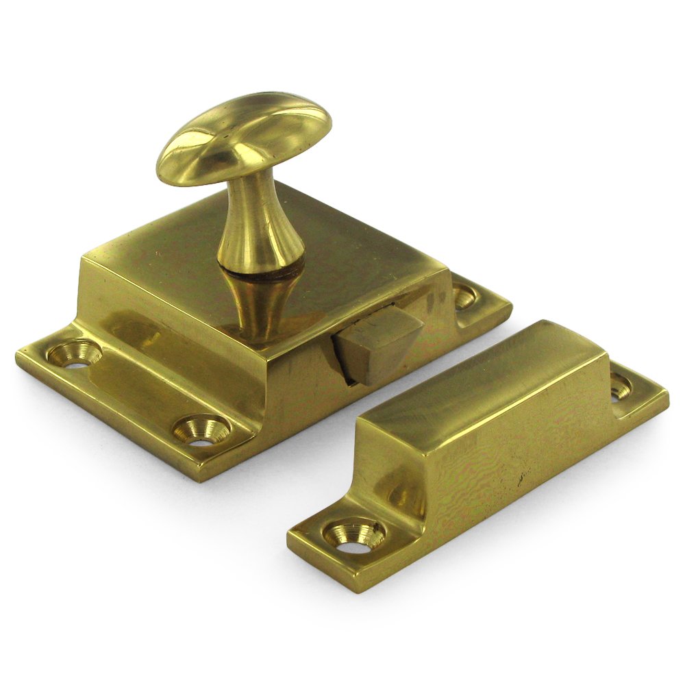Solid Brass Large Cabinet Lock in Polished Brass