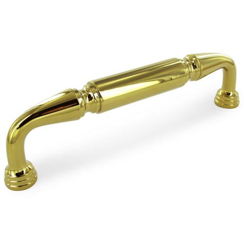 Solid Brass 8" Centers Door Pull in PVD Brass