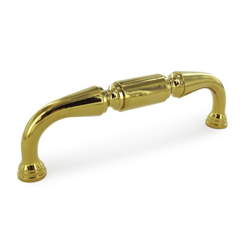 Solid Brass 6" Centers Door Pull in PVD Brass