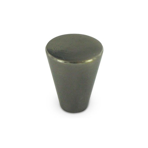 Solid Brass 3/4" Diameter Cone Knob in Antique Nickel