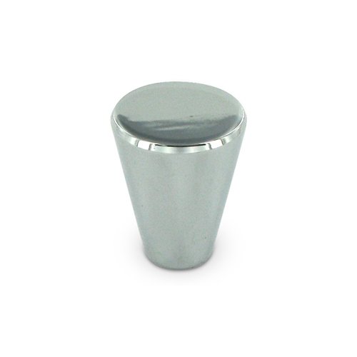 Solid Brass 3/4" Diameter Cone Knob in Polished Chrome