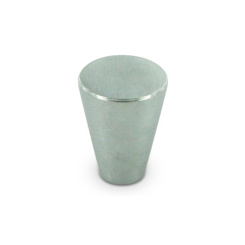 Solid Brass 3/4" Diameter Cone Knob in Brushed Chrome
