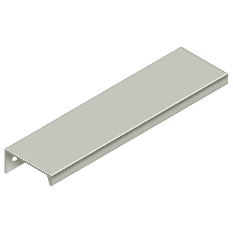 5 7/8" Modern Angle Aluminum Edge Pull in Brushed Nickel