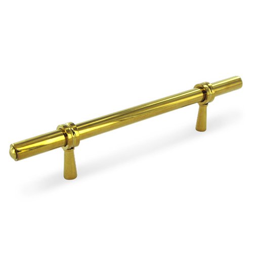 Solid Brass 6 1/2" Long Adjustable Handle in PVD Brass