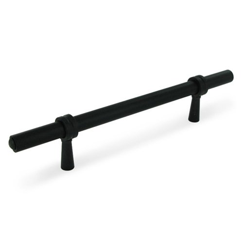 Solid Brass 6 1/2" Long Adjustable Handle in Paint Black