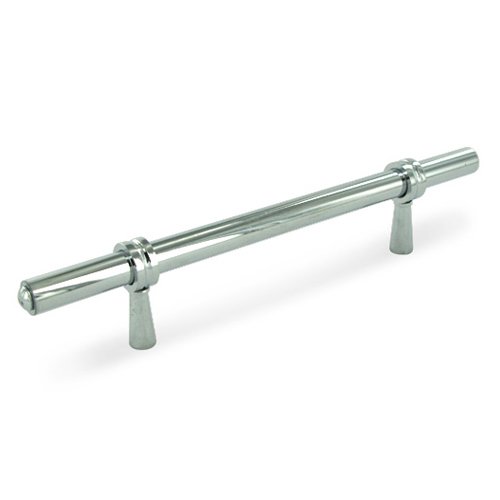 Solid Brass 6 1/2" Long Adjustable Handle in Polished Chrome