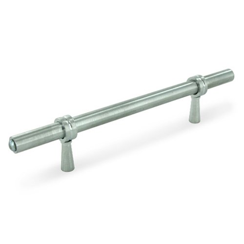 Solid Brass 6 1/2" Long Adjustable Handle in Brushed Chrome