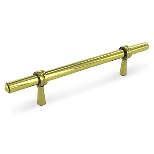 Solid Brass 6 1/2" Long Adjustable Handle in Polished Brass